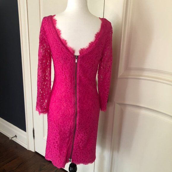 Diane Von Furstenberg Zarita Lace Sheath Dress - Picture 4 of 11
